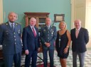 Il Comandante Provinciale della Guardia di Finanza, colonnello Reda in visita dal Presidente Raffa