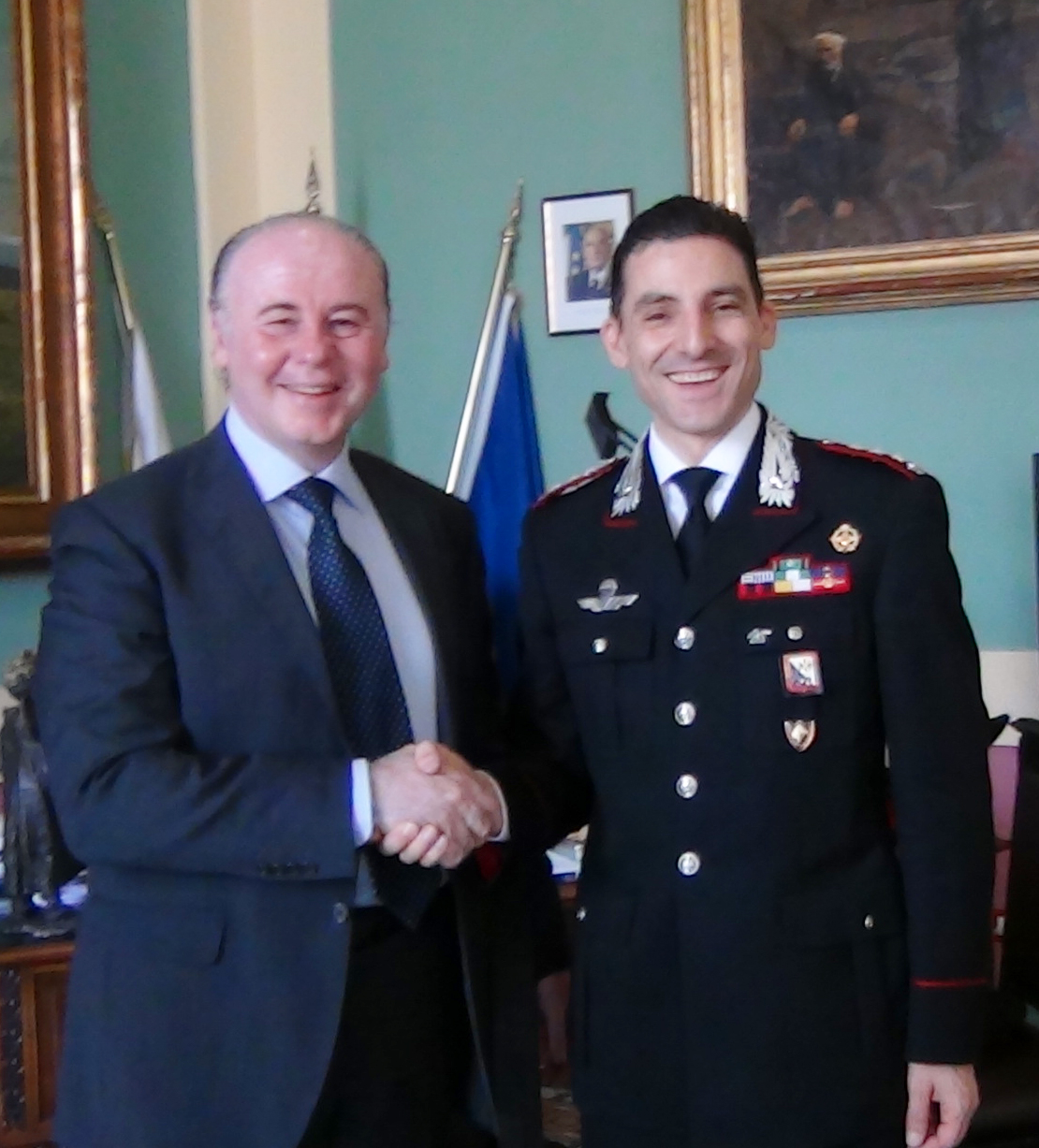 Il nuovo comandante provinciale dei Carabinieri ricevuto dal presidente Raffa