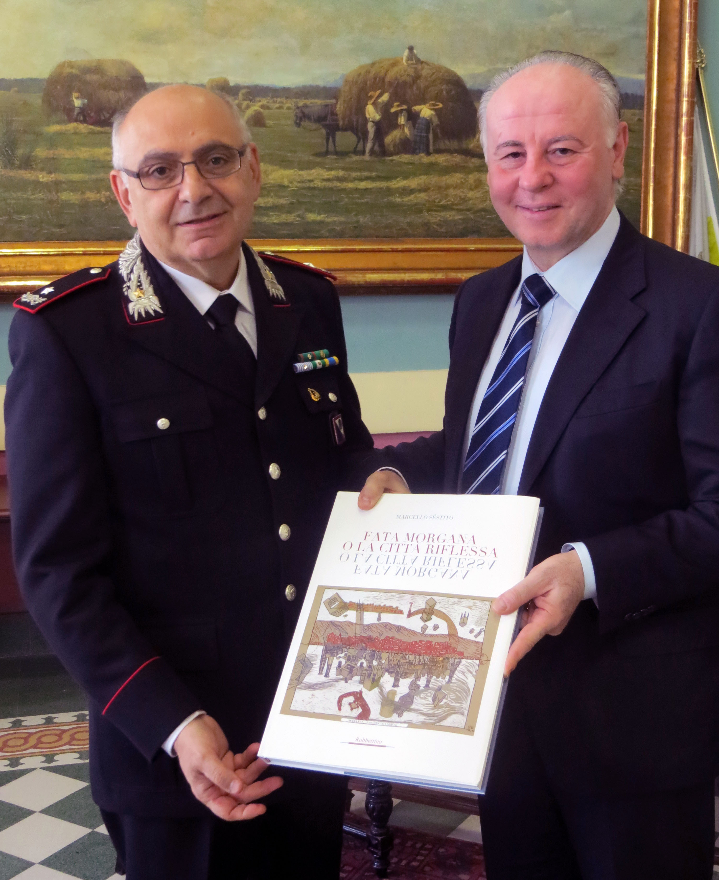 Il presidente Giuseppe Raffa incontra il generale Aloisio Mariggiò comandante della Legione Carabinieri Calabria