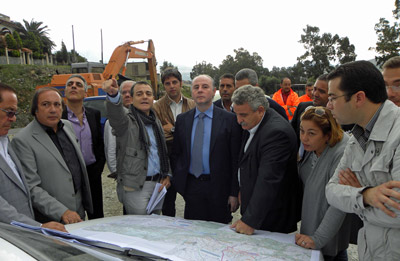 Sopralluogo costruenda strada Bovalino Bagnara