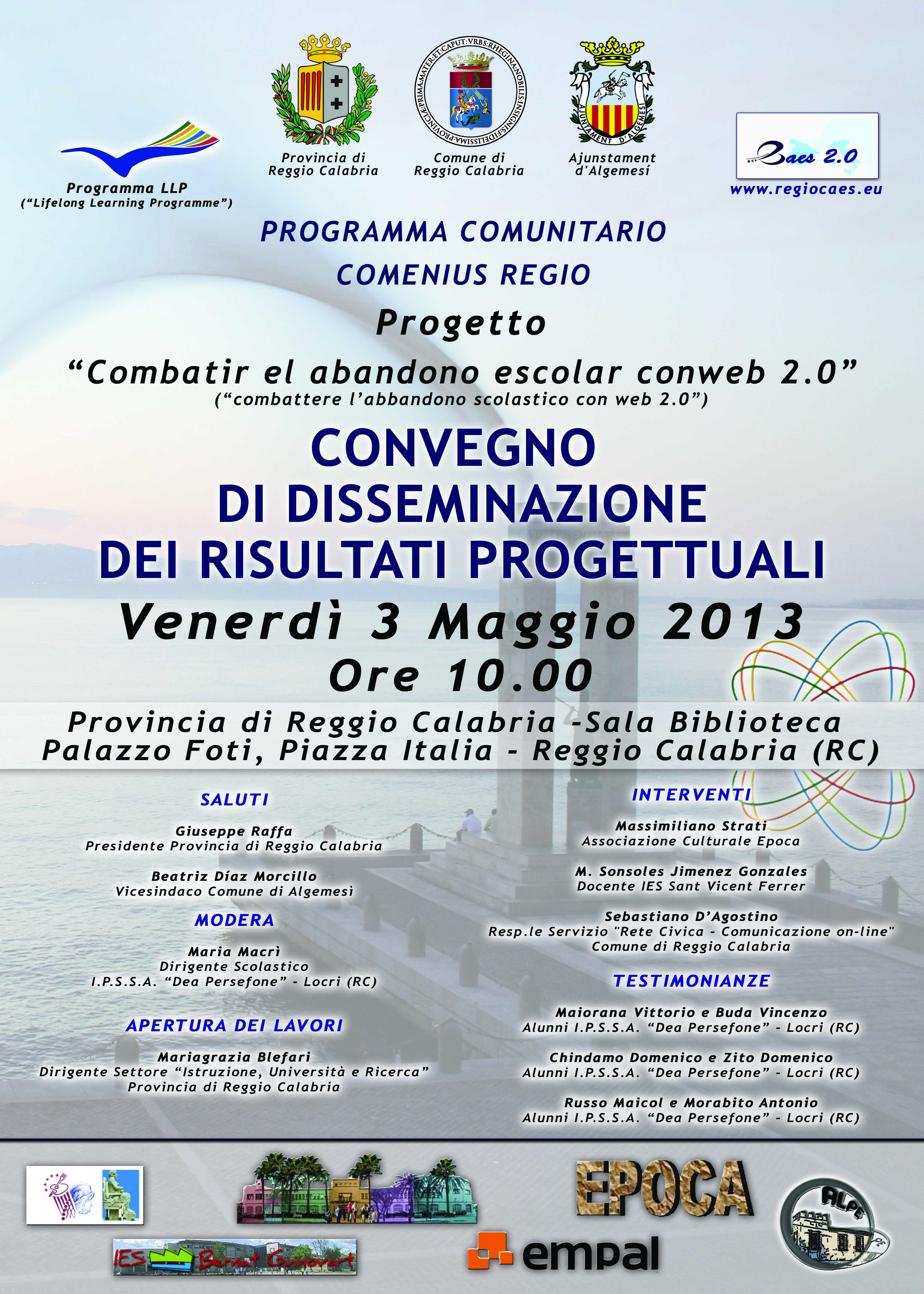 Convegno di disseminazione dei risultati progettuali